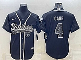 Men's Las Vegas Raiders #4 Derek Carr Black Reflective Limited Stitched Jersey,baseball caps,new era cap wholesale,wholesale hats